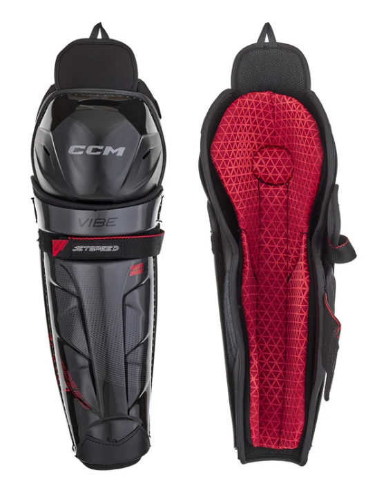 CCM Jetspeed Vibe Senior 15" Hockey Shin Guards S25