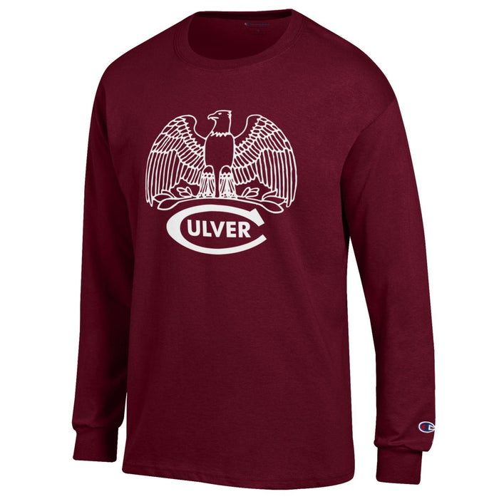 Champion Classic Eagle Jersey Long Sleeve Tee - Maroon