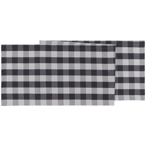 Charcoal Buffalo Check Second Spin Table Runner