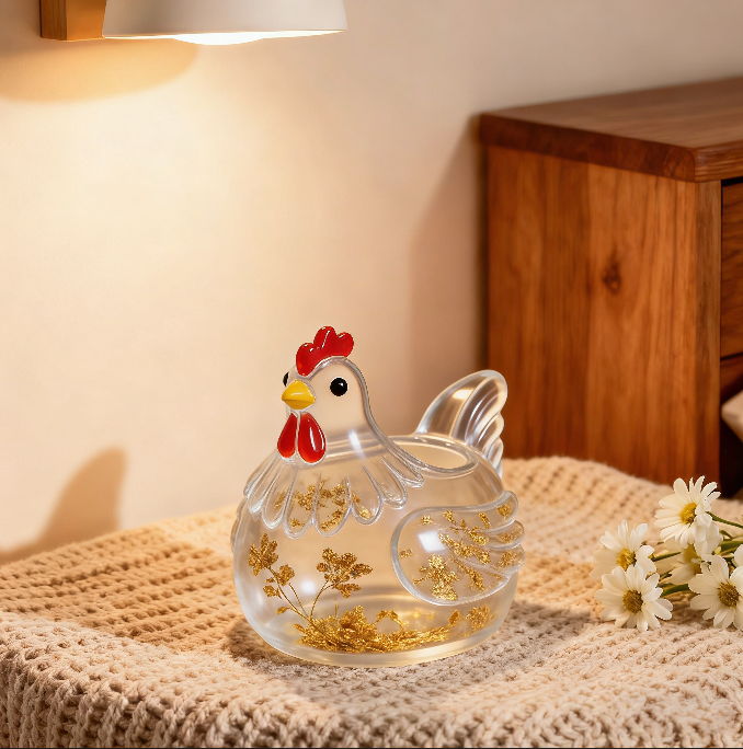 Chicken Candlestick Ornament Resin Mold