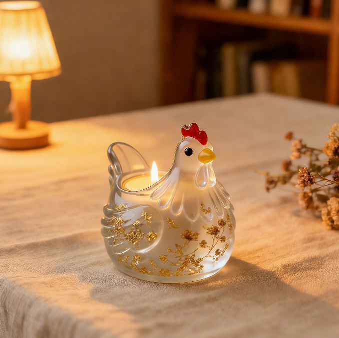 Chicken Candlestick Ornament Resin Mold
