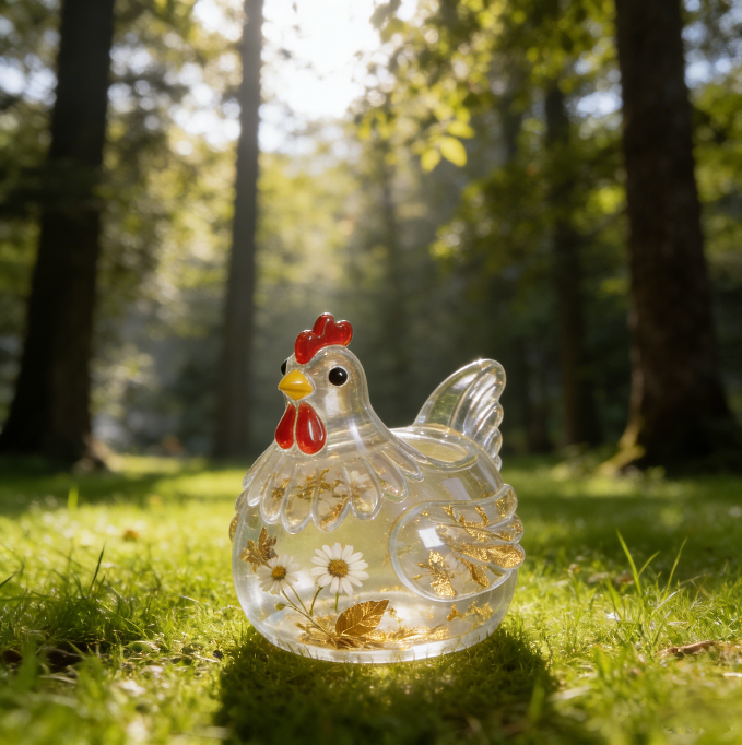 Chicken Candlestick Ornament Resin Mold