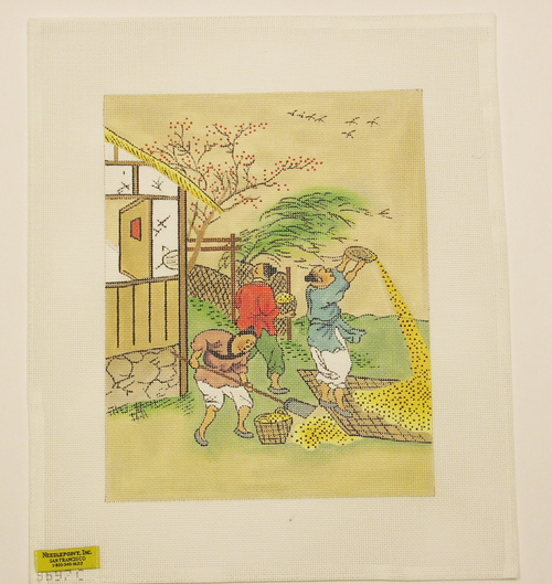 Needlepoint Chinese Farmer Canvas