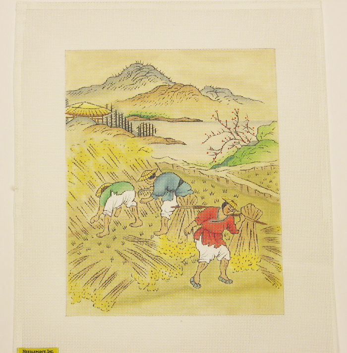 Needlepoint Chinese Farmer Canvas