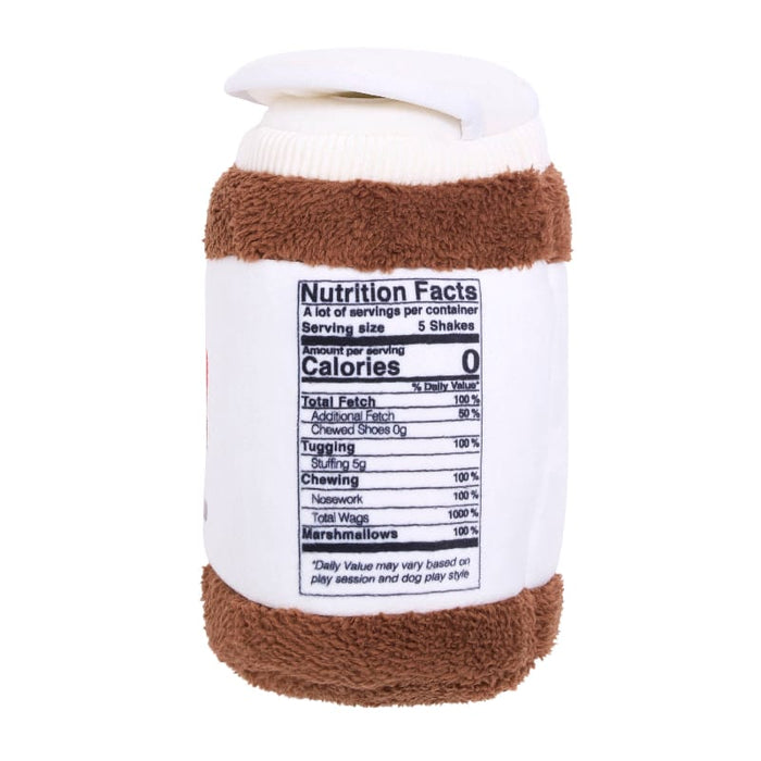 ZippyPaws dog toys Chocolate Spread Jar Bungee Burrow Plush Squeaky Dog Toy Set