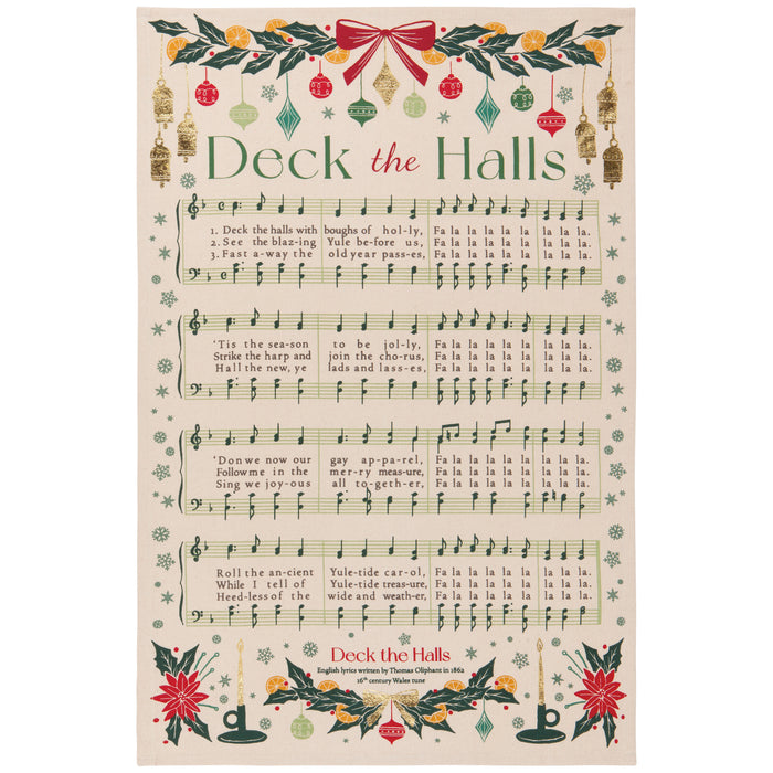 Christmas Carol Dishtowel
