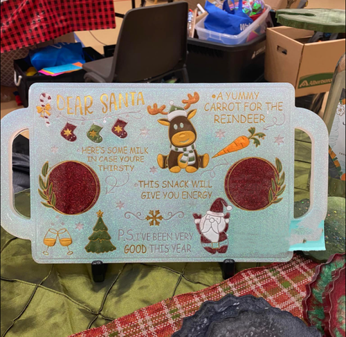 Christmas Tray Resin Mould