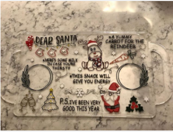 Christmas Tray Resin Mould