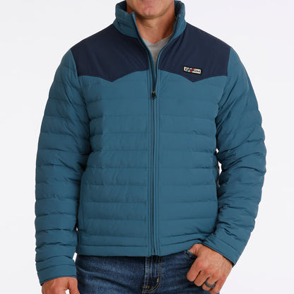 Cinch Men's Quilted Jacket in Teal