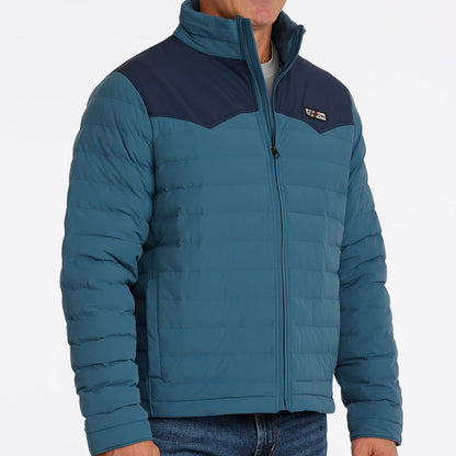 Cinch Men's Quilted Jacket in Teal