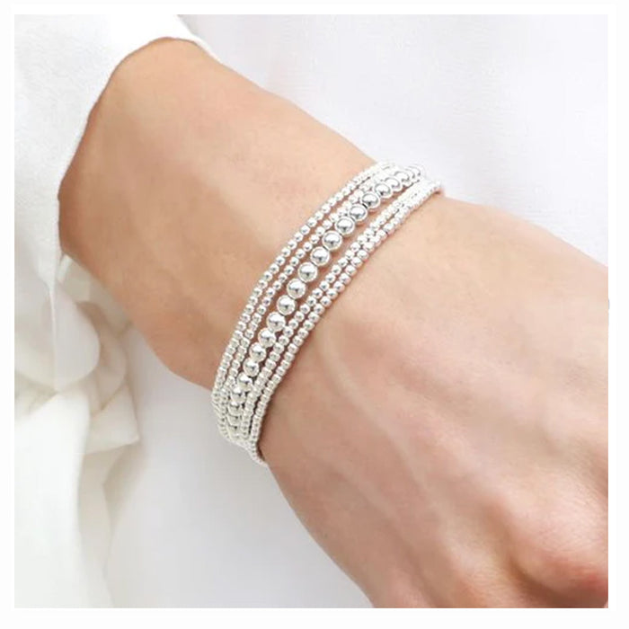 Classic Sterling 2mm Bead Bracelet*