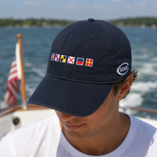 Code Flag Relaxed Twill Adjustable Hat - Navy