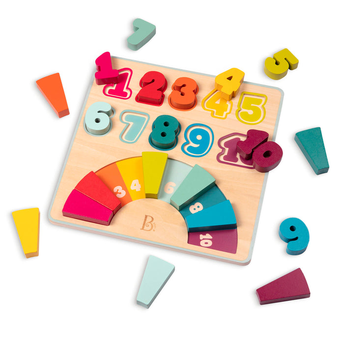 Wooden number puzzle.