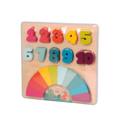 Wooden number puzzle.