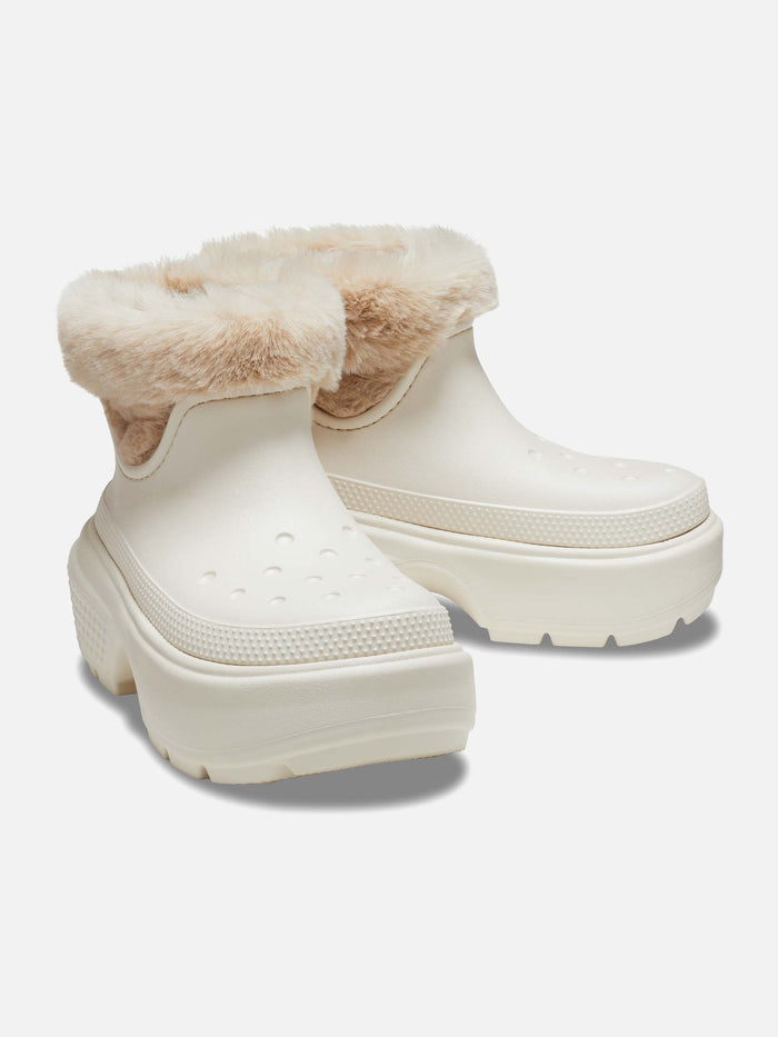Crocs Stomp Lined Boot Stucco — par en angulo