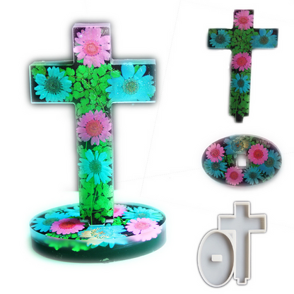 Cross Ornament Resin Mold