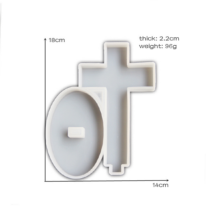 Cross Ornament Resin Mold