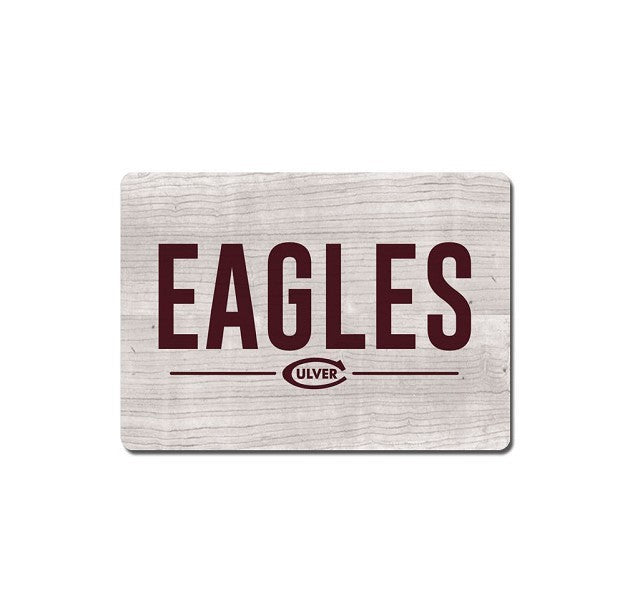 Culver "C" & Eagles Wood Magnet