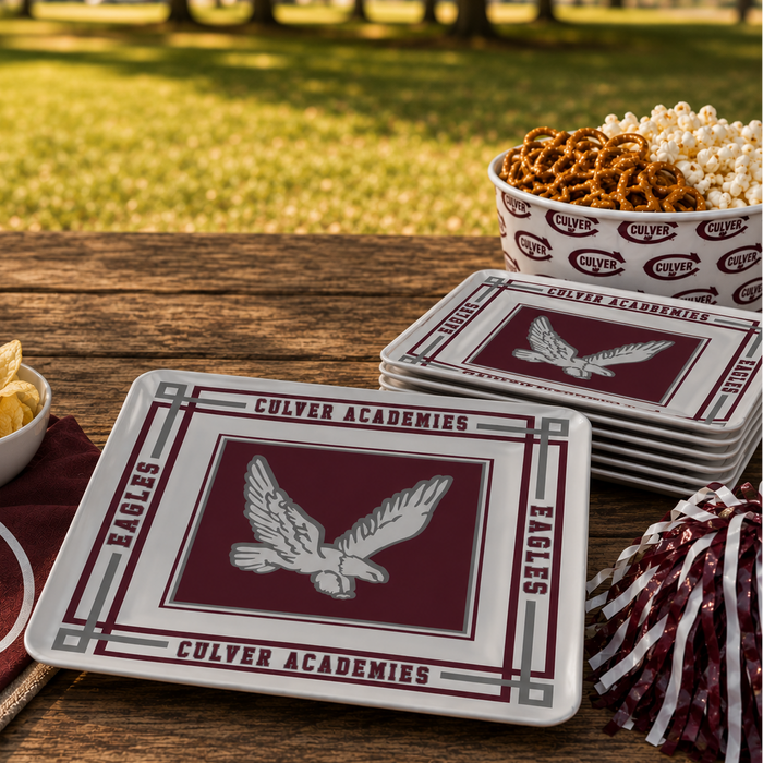Culver Eagles Tailgate Plastic Plate 5-Pack