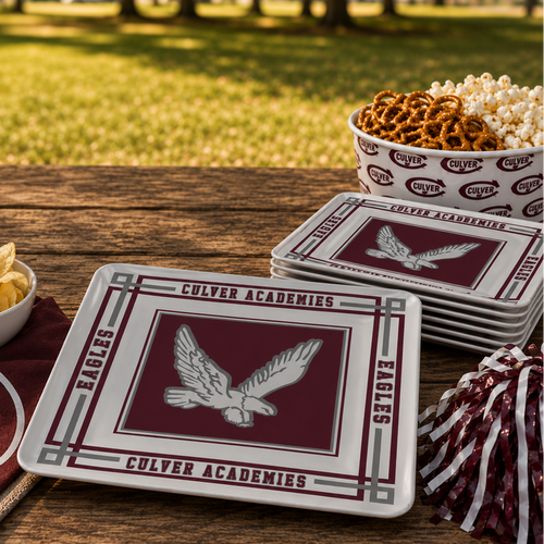Culver Eagles Tailgate Plastic Plate 5-Pack