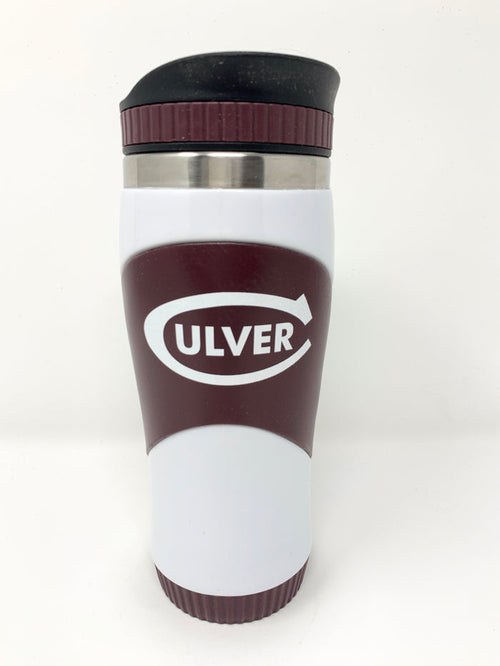 Culver Maroon & White School Spirit Tumbler - 16oz -
