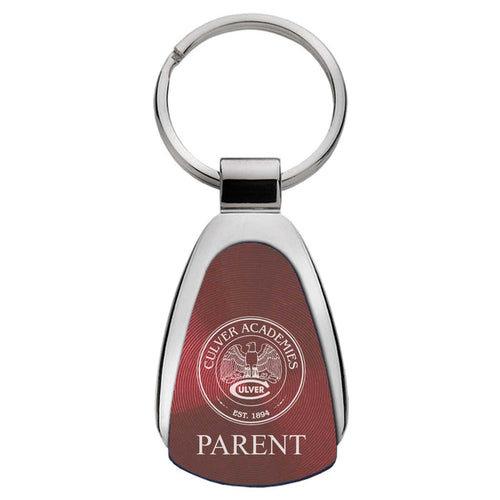Culver Parent Teardrop Keychain