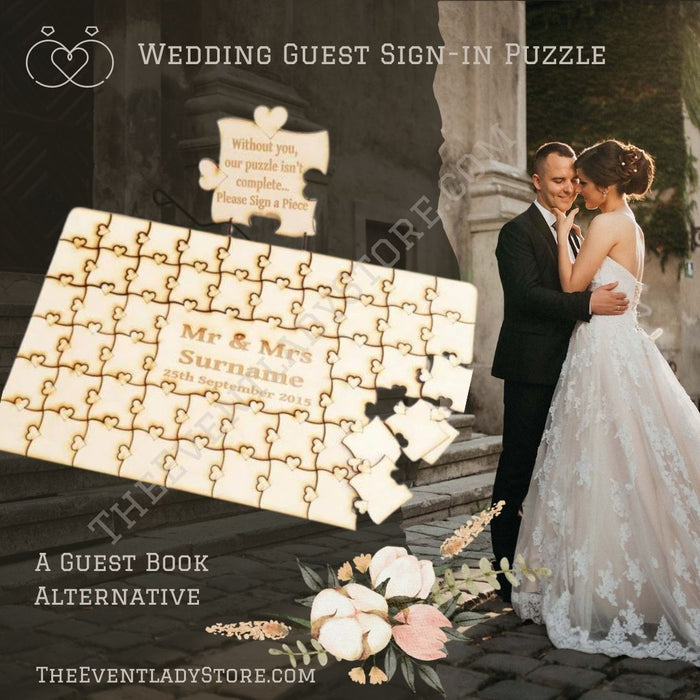 wedding sign in puzzle