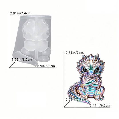 Arms-Crossed Little Dragon-2.91*2.67inches
