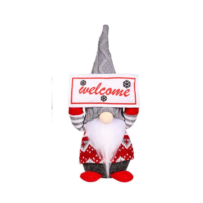 Cute Faceless Gnome-Knome Holiday Christmas Decoration