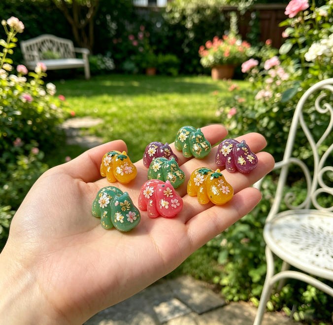 Cute Mini 8-in-1 Hippo Figurine Resin Mold