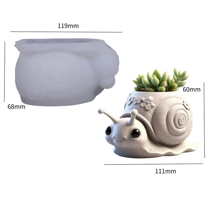 Cute Snail Storage Resin Mold