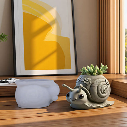 Cute Snail Storage Resin Mold