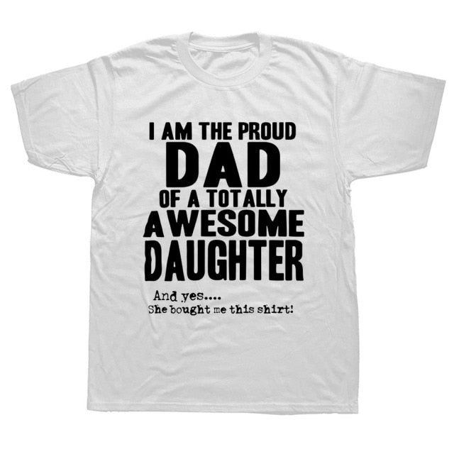 Daddy And Daughter Best Friends For Life Dad Gift Printed Cotton Short Sleeve T-Shirts