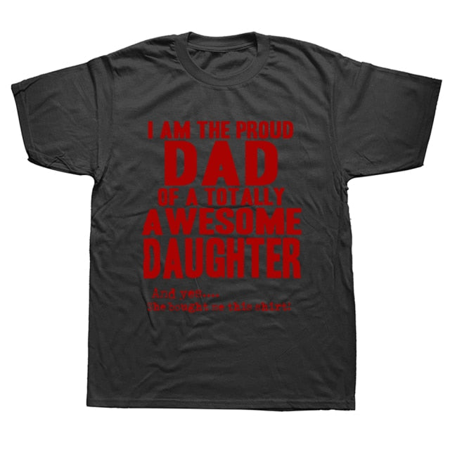 Daddy And Daughter Best Friends For Life Dad Gift Printed Cotton Short Sleeve T-Shirts