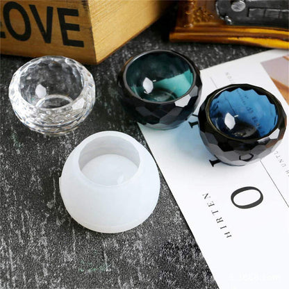 Diamond-shaped Small Bowl Resin Mold - IntoResin
