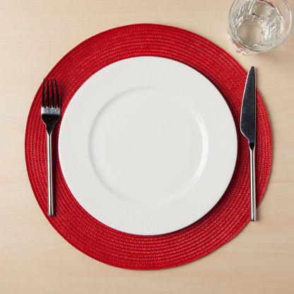 Disko Chili Red Round Placemat