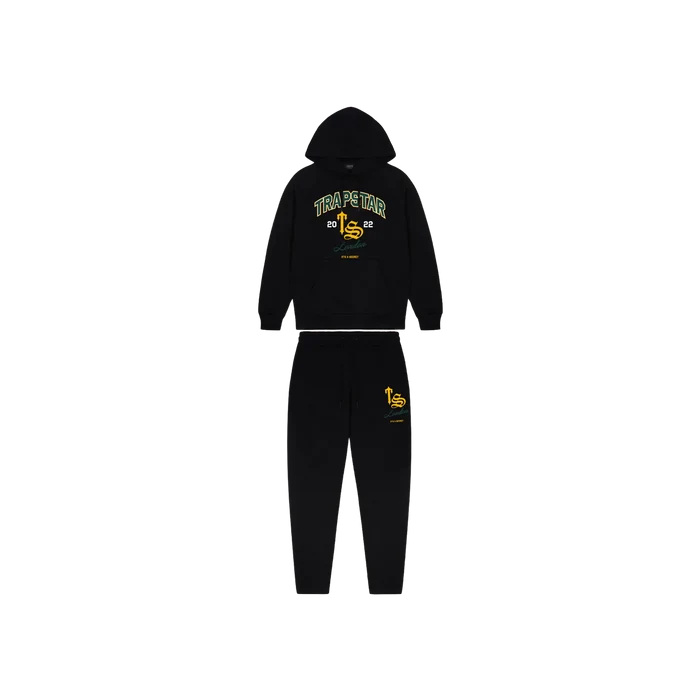 Dres Trapstar TS Varsity Tracksuit Black TRAPSTAR Dresy