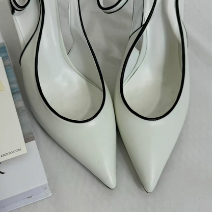 Ankle-Strap Stiletto Sandals With Closed Toes