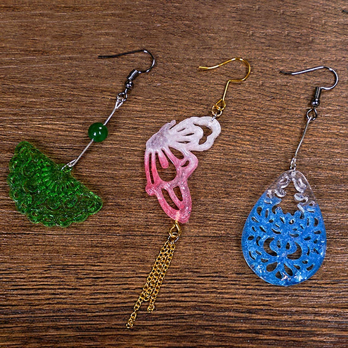 Earring Mold Epoxy Pendant Molds Resin Jewelry Molds Casting Silicone Molds