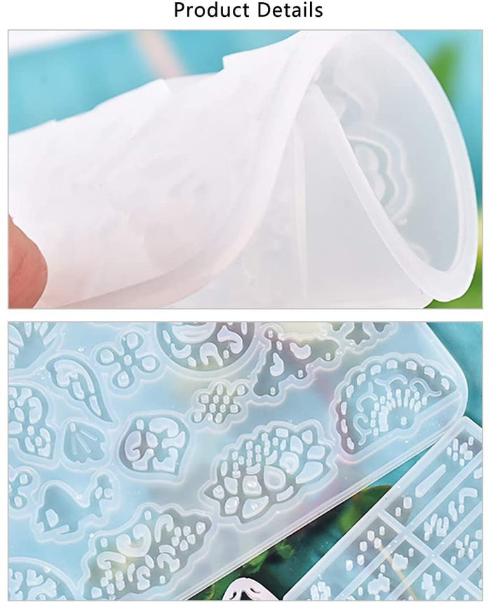 Earring Mold Epoxy Pendant Molds Resin Jewelry Molds Casting Silicone Molds