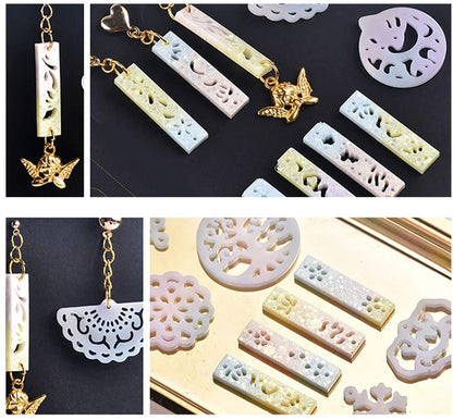 Earring Mold Epoxy Pendant Molds Resin Jewelry Molds Casting Silicone Molds