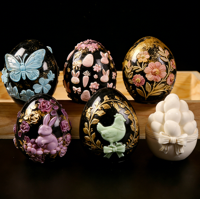 Easter Egg Decorative Ornament Resin Mold