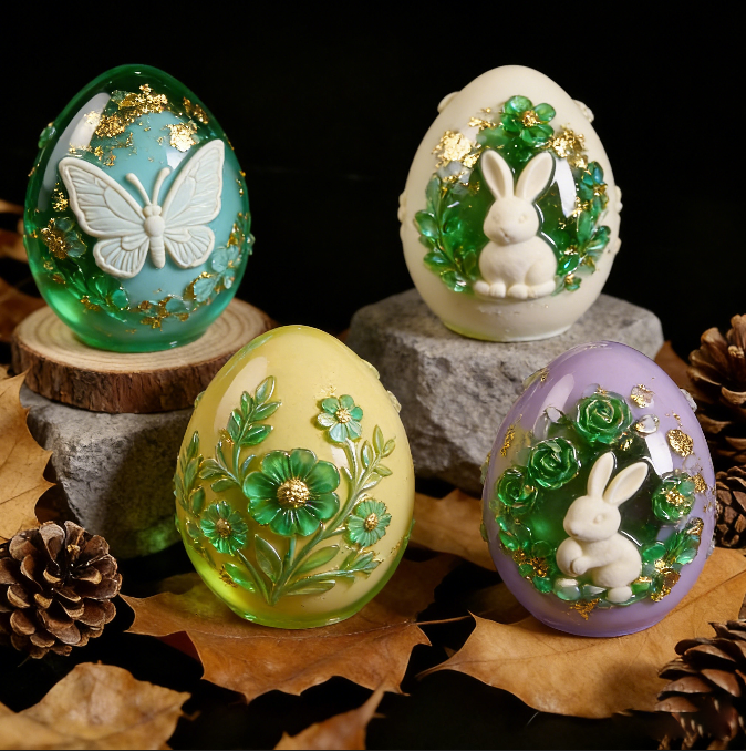 Easter Egg Decorative Ornament Resin Mold