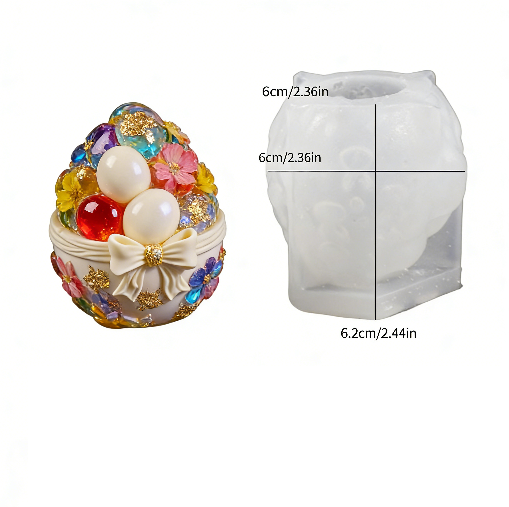Easter Egg Decorative Ornament Resin Mold
