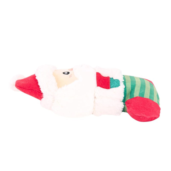 ZippyPaws dog toys EcoZippy Christmas Holiday Santa Stocking Plush Squeaky Dog Toy