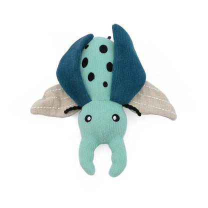 ZippyPaws dog toys EcoZippy Corduroy Critter Beetle Plush Squeaky Dog Toy