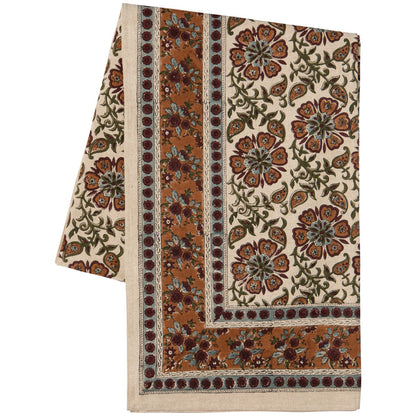 Elysian Block Print Tablecloth 60 x 90 inch