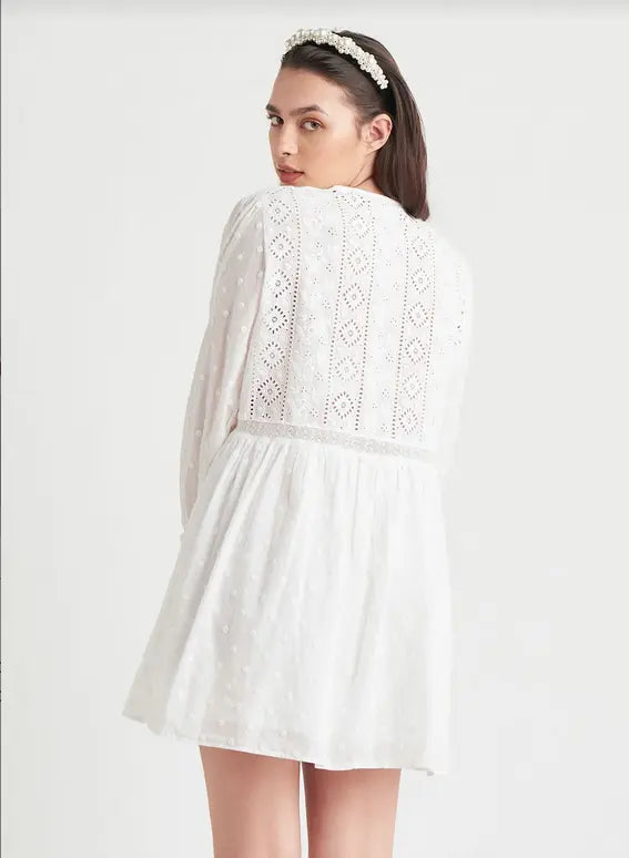 Embroidered Mini Dress Acorn Home + Apparel