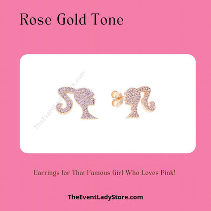 Fashion Rhinestone Earrings for That Girl Who Loves Pink