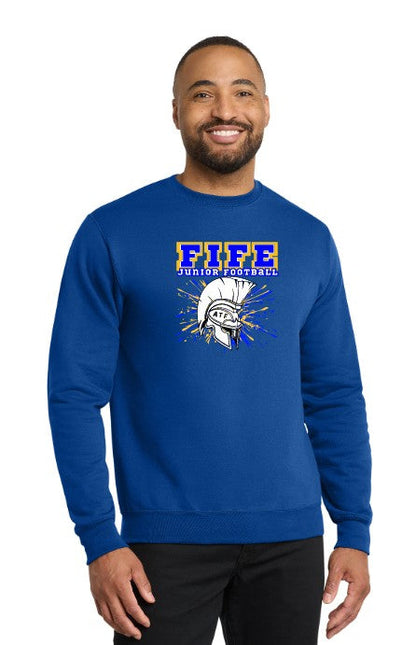 Fife Junior Football Fleece Crewneck Sweatshirt